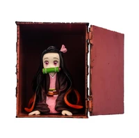 9cm kamado tanjirou demon slayer kimetsu no yaiba kamado nezuko cabinet action figure toys doll christmas gift with box