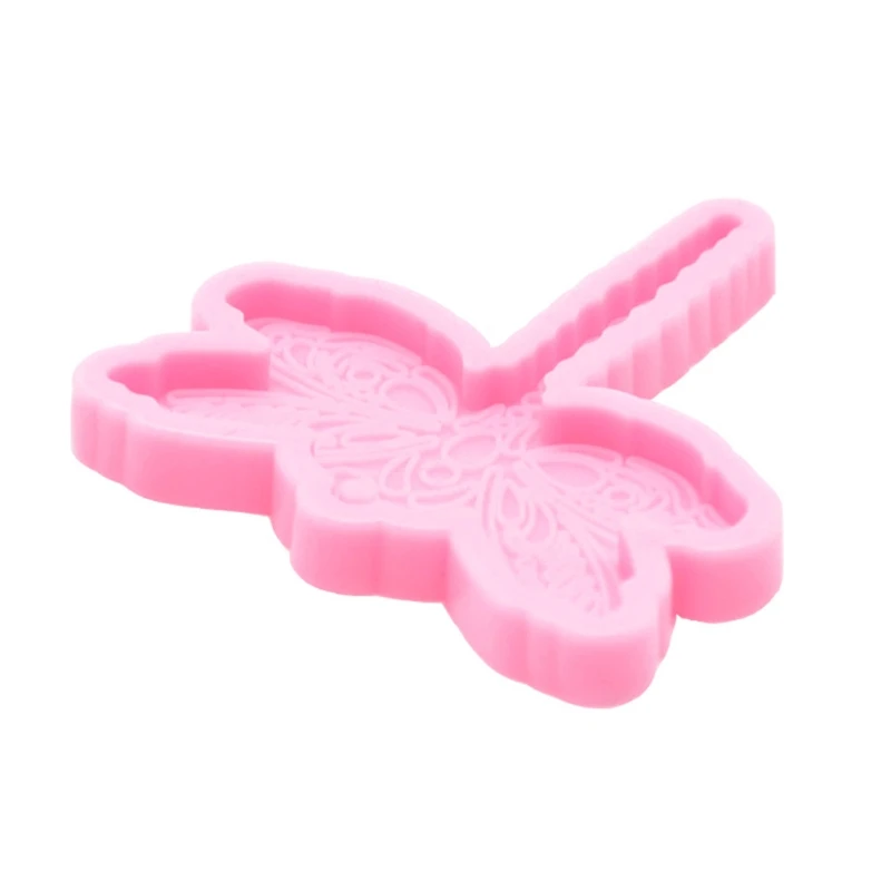 

DIY Dragonfly Keychain Epoxy Resin Mold Key Chain Earrings Pendants Silicone Mould Handmade Crafts Jewelry Decor Casting Tool