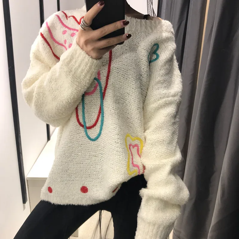 Пуловер Лидер продаж свитер для женщин Blusas De Inverno Feminina отдыха ветровым щитком