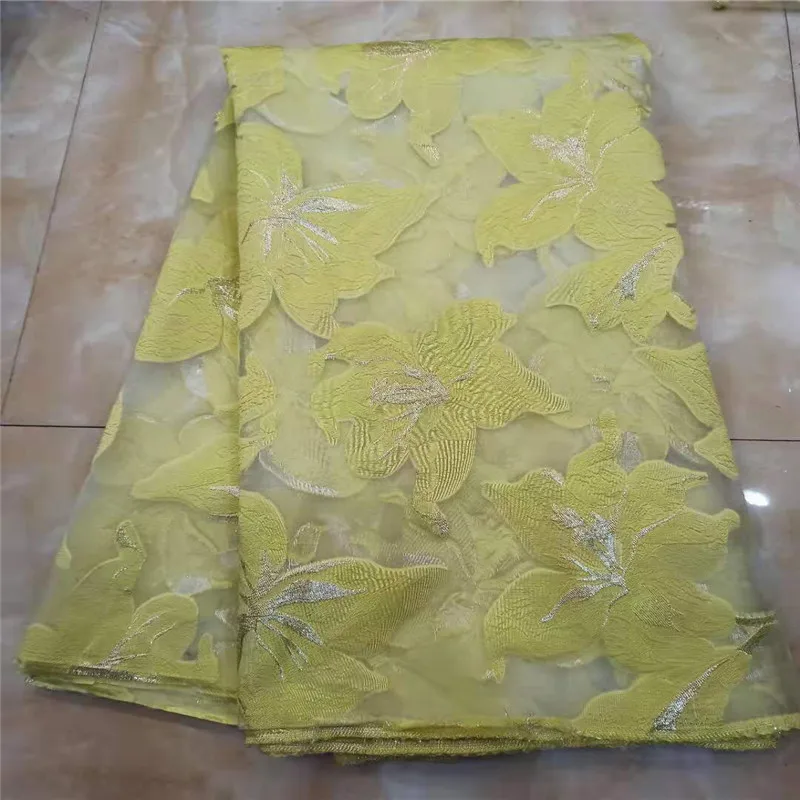 Высококачественная жаккардовая кружевная ткань из органзы модная 2019