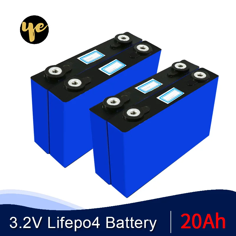 4 шт. 20A 3.2в LiFePO4 Макс непрерывный ток 200A батарея для электровелосипеда diy 12 в 24 36 48