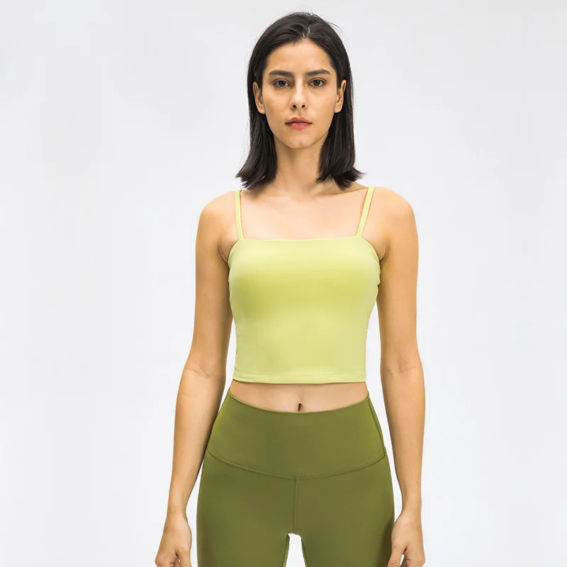 

New yoga vest with bra in spring and summer