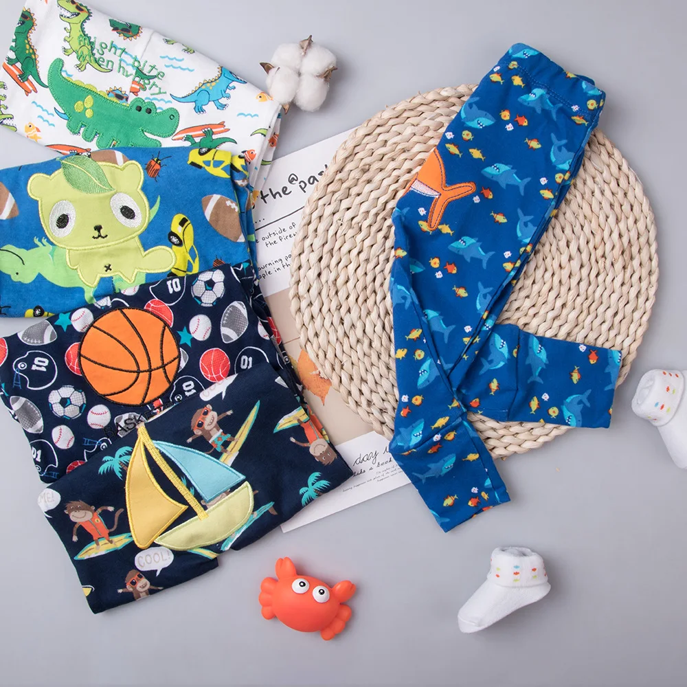 Длинные штаны унисекс с принтом 5 шт./лот хлопковые длинные брюки для