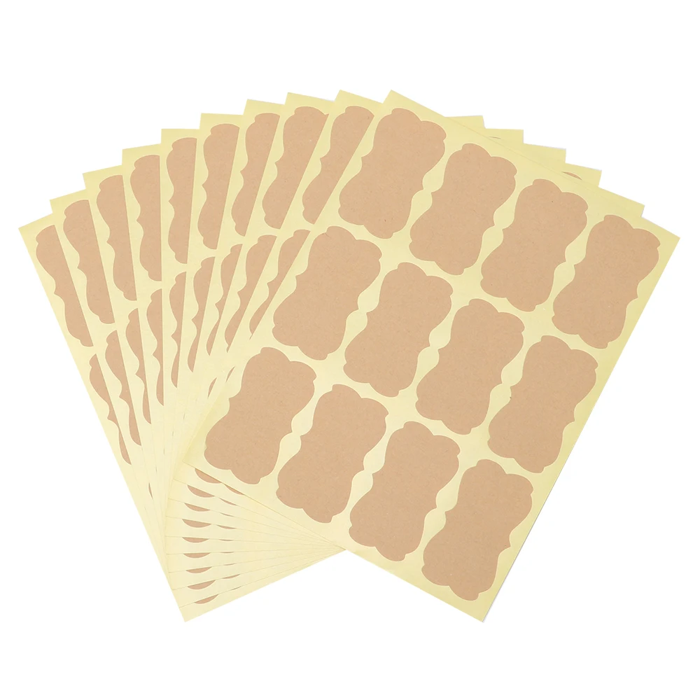 60 шт. самоклеящиеся ярлыки из крафт-бумаги | Дом и сад