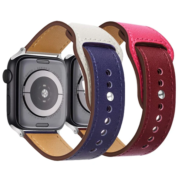 Ремешок из натуральной кожи для iwatch 38 мм 40 ремешок apple watch Apple Watch 44 42 серия 4 3 2