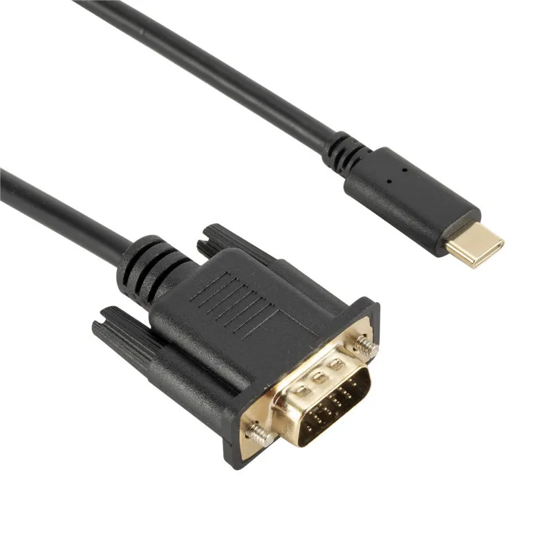 Кабель переходник с USB C на VGA 10 Гбит/с 1080P Type 1 8 м|Кабели USB| |