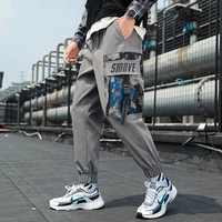 autumn winter style overalls mens fashion brand loose legged sports pants casual long pants korean version
