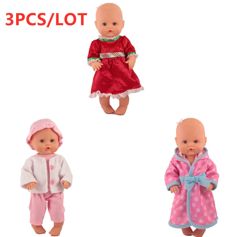 3PCS outfits 5 Одежда для кукол, 3 шт./лот, Одежда для кукол, Nenuco, аксессуары, подходят для 33-35 см, 14 дюймов, Nenuco, кукла Nenuco y su Hermanita, аксессуары для кукол - Цвет: 3PCS outfits 5