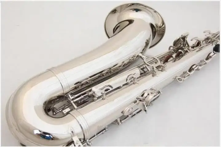 Профессиональный музыкальный инструмент B плоский тенор-саксофон белый