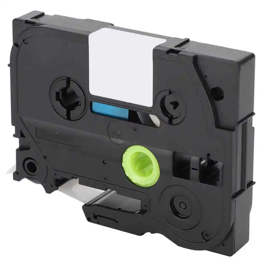 Лента для печати этикеток Brother совместимая с TZe Labeler белая на серебряной ленте 12 мм