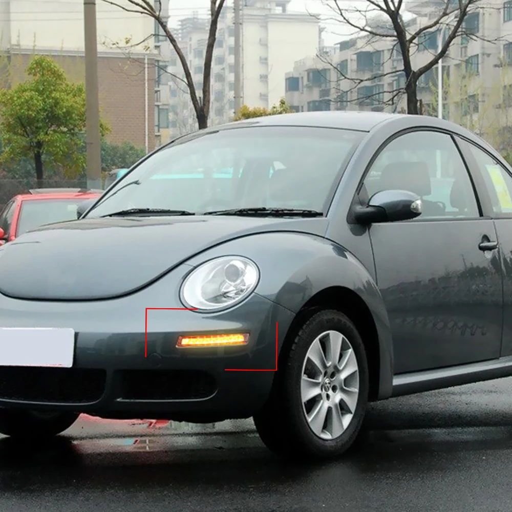 Автомобильная проблесковая 2 шт. DRL светодиодный автомобильные Противотуманные