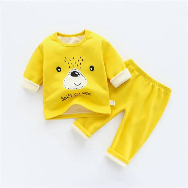 Хлопковая футболка с длинными рукавами для мальчиков рисунком динозавр пижамы