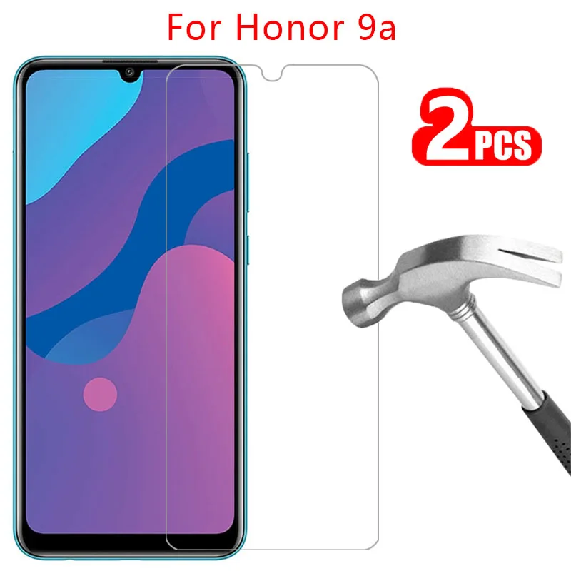 

protective glass on honor 9a screen protector tempered glas for huawei honor9a honer onor 9 a a9 safety film huawey huwei hawei