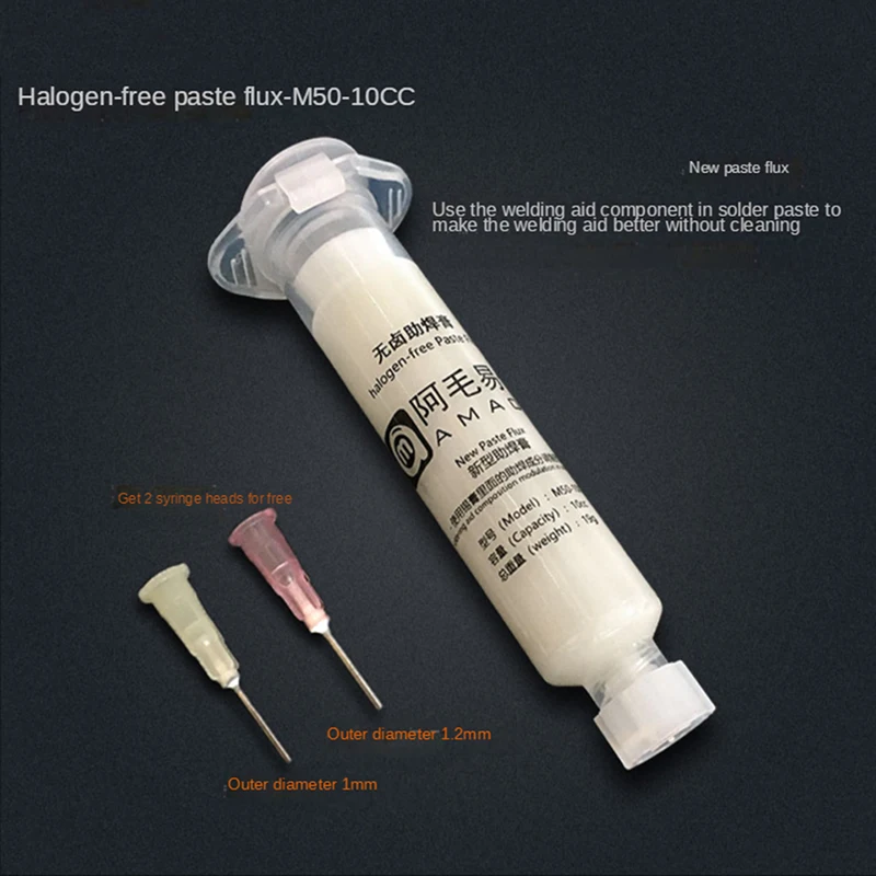 

Шприцевое сварочное масло AMAOE M50-10 куб. См, семейное масло для реболлинга BGA для ремонта, не требует очистки