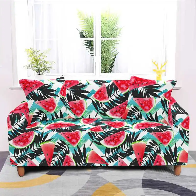 

Fruit Print Couch Cover Elastic Stretch Sofa Armchair Slipcovers LoveSeat for living Room