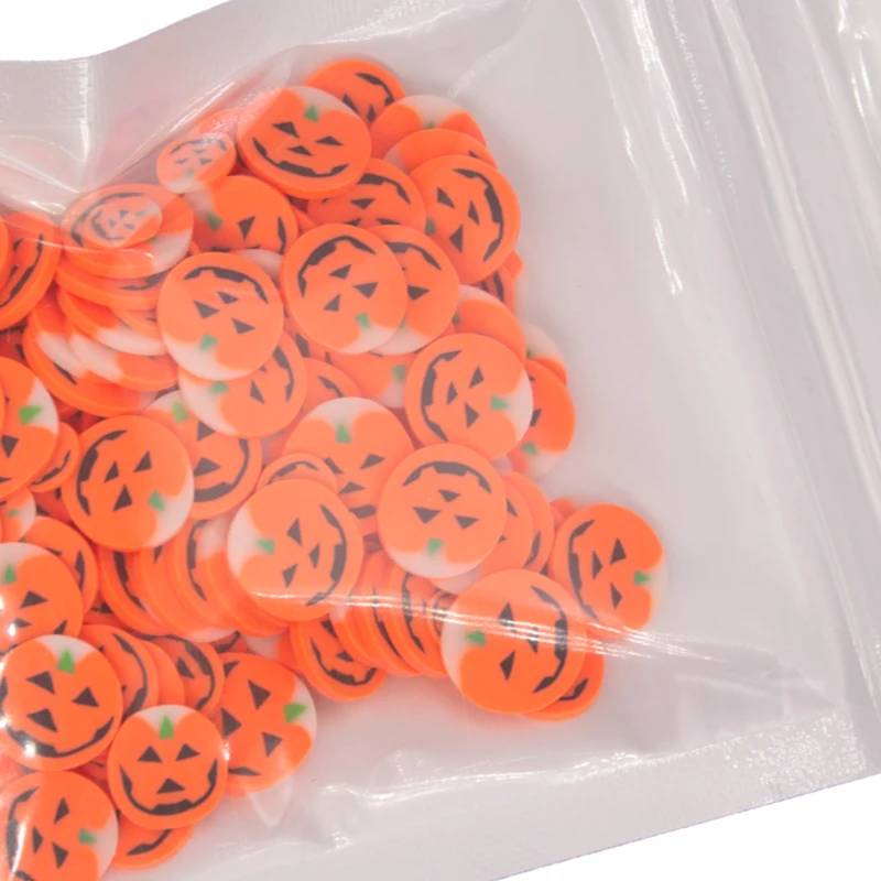 30 г Хэллоуин Тыква Голова череп летучая мышь паук форма Полимерная глина ломтик