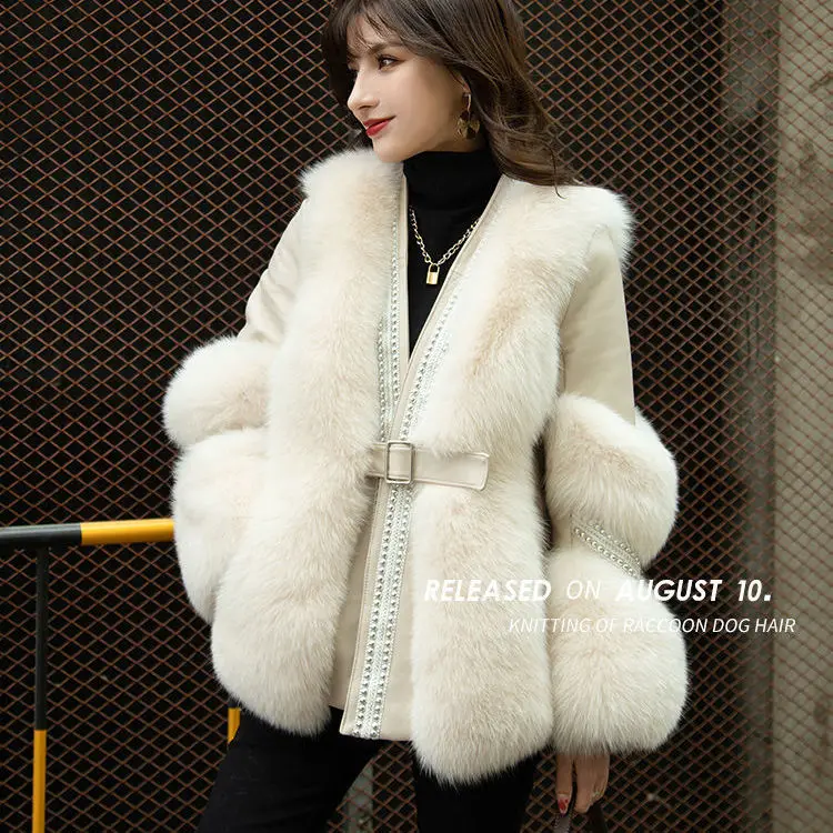 Real fox fur coat female fur all-in-one fur coat small fragrant wind young style 2021 winter new style