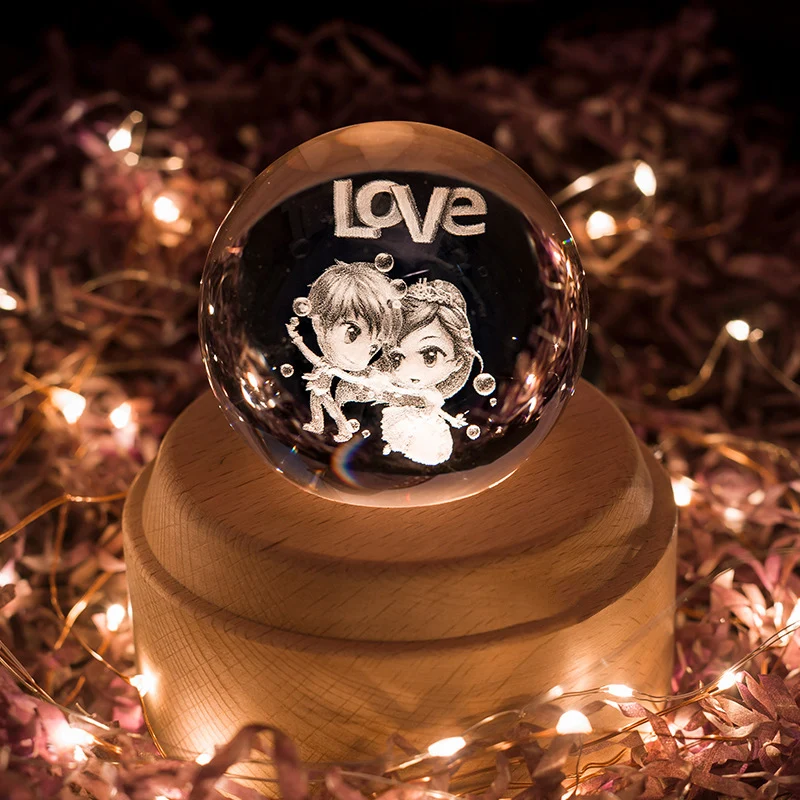 

Music Box Wooden Base Castle in the Sky Laputa Theme Luminous Rotating 3D Night Light Musical Box Rechargeable FOU99