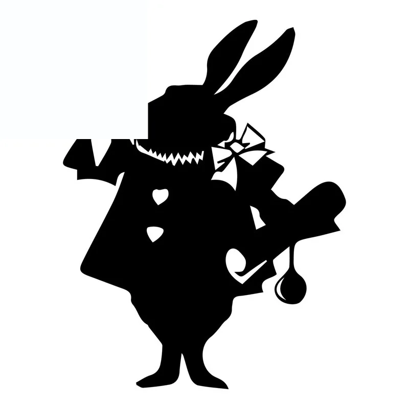 Стикер для автомобиля Алиса в стране чудес Кролик модное украшение ПВХ наклейка