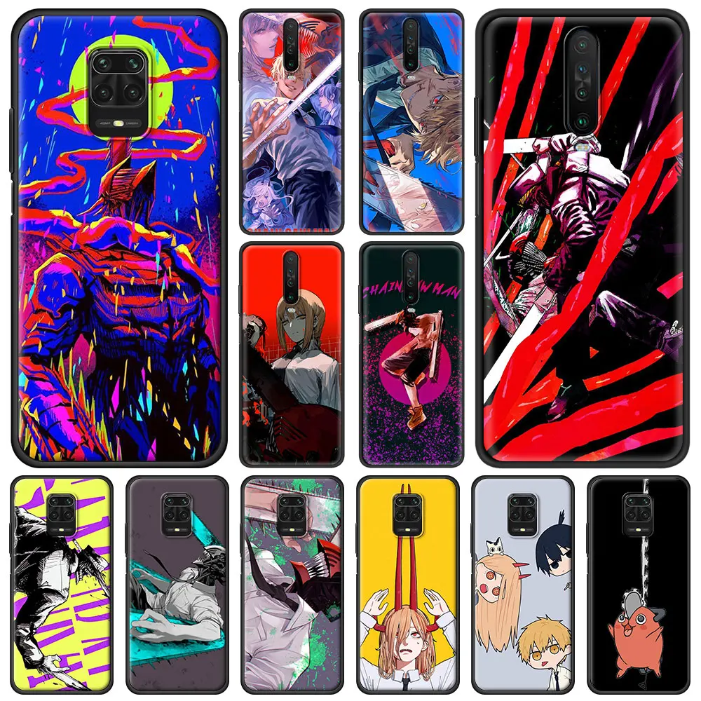 

Anime Chainsaw Man Phone Cases Bag For Redmi Note 7 8 8T 9 Case Soft Silicon Cover For Redmi 8 8A 9 9A 9C Note 9S 10 Pro Fundas