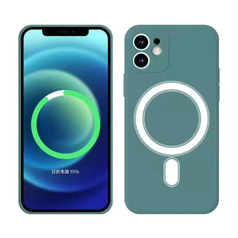 

New Style Original Magnectic Phone Case For iPhone 13 12 11 Pro Max X XR XS MAX 7 8 Plus Magsafe Wireless Charging Back Covers