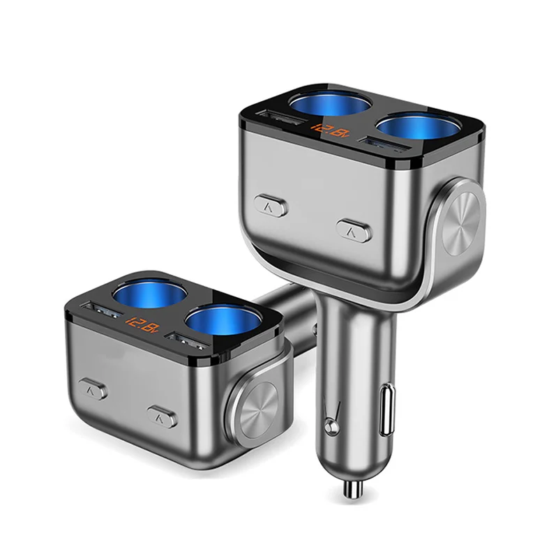 

Новый розетка для автомобильного прикуривателя Разветвитель Зарядное устройство Dual USB QC 3,0 USB зарядка от прикуривателя розетки Мощность ада...