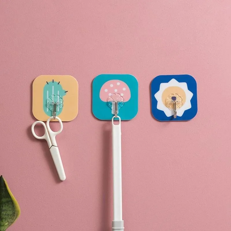 

1 Pc Bathroom Strong Adhesive Hooks Wall Stickers Hanger Hooks Sucker Bathroom Transparent For Kitchen Wall Holder Hook P5H7