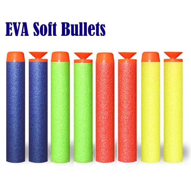 

100 шт. 7,2 см EVA мягкие пули Nerf Мега дырочку головы пополнения Дартс игрушка для улицы для мальчиков пистолет-распылитель для серии Blasters/Детски...
