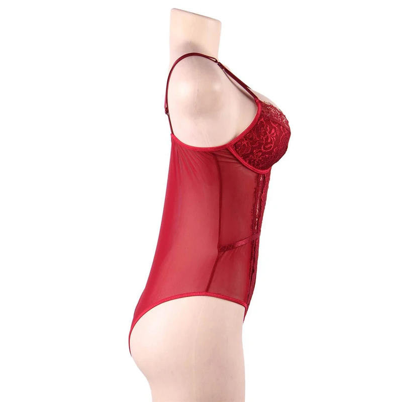Кружевное сексуальное боди с ресничками женское Эротическое белье больших