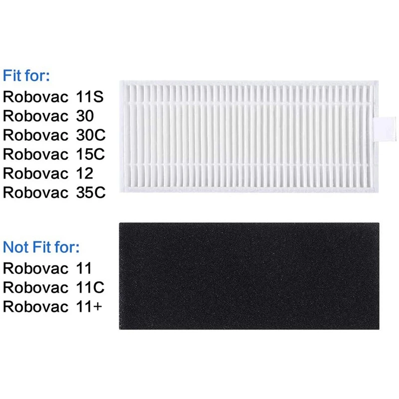 (12 в упаковке) Запасные части фильтра совместимы с боковым фильтром Boost RoboVac