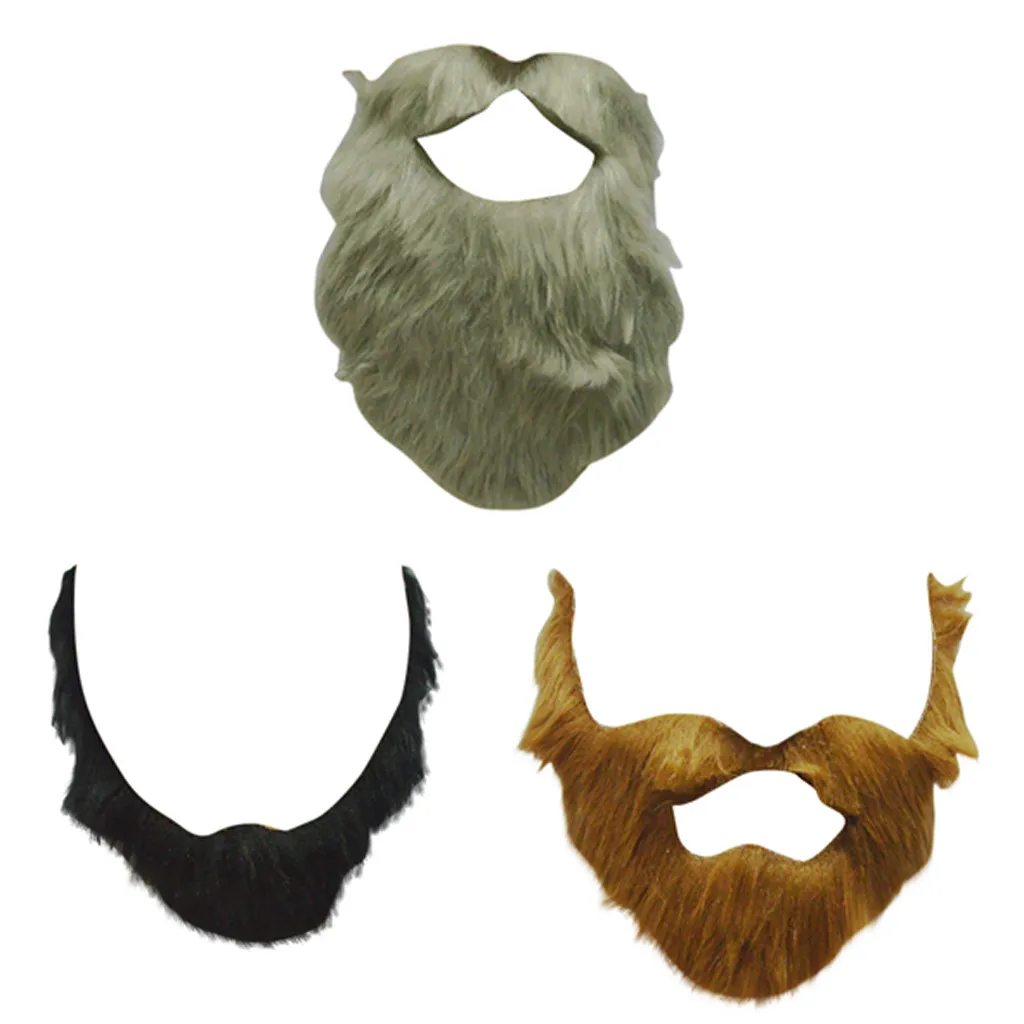 Забавный костюм вечерние мужские волосы на Хэллоуин Борода Для Лица Игра усы