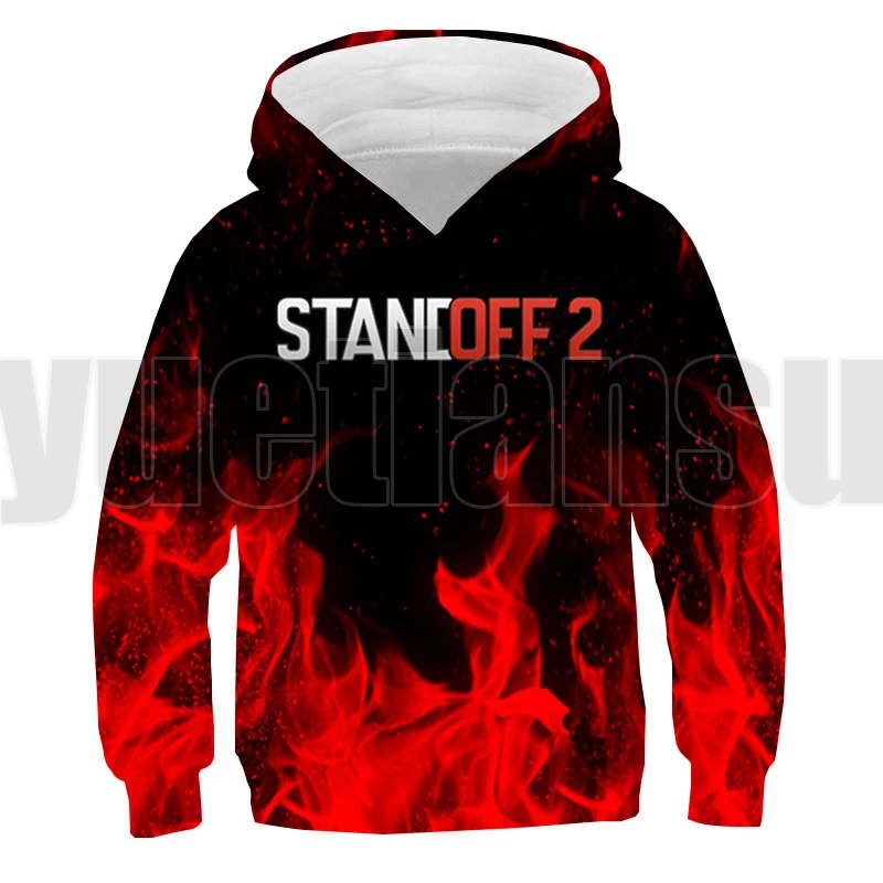 

3D Shooting Game Standoff 2 Hoodie Men Streetwear Children Anime Oversized Pullover Kids Sweatshirt Teenager Stand Off Harajuku