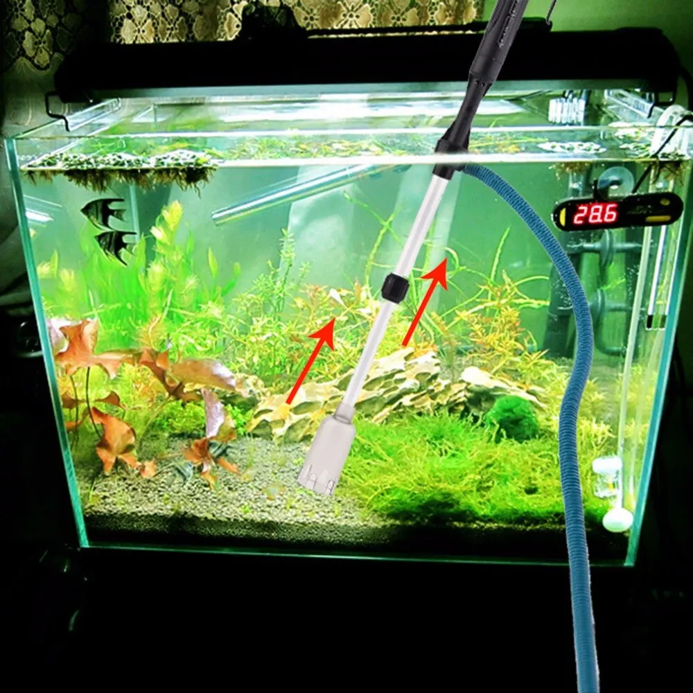 

1Pc aquarium cleaner Syphon Operated Fish Tank Vacuum Gravel Water Filter Clean Siphon Filter Cleaner Fish Tank Tools
