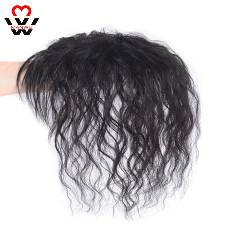 

MANWEI женский парик, коричневые черные натуральные волосы, накладные волосы, покрывающие выпадение волос, кудрявые волосы, пушистые натураль...
