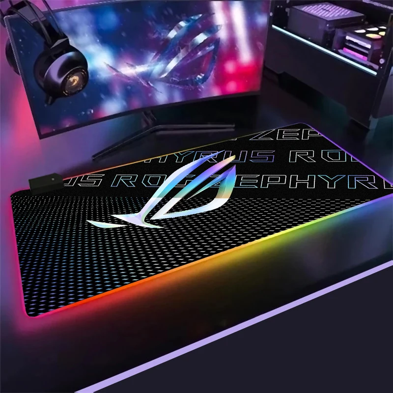 

Модный большой коврик для мыши asus xxl, игровой коврик для мыши со светодиодной подсветкой, игровой коврик для клавиатуры и мыши, коврик для но...