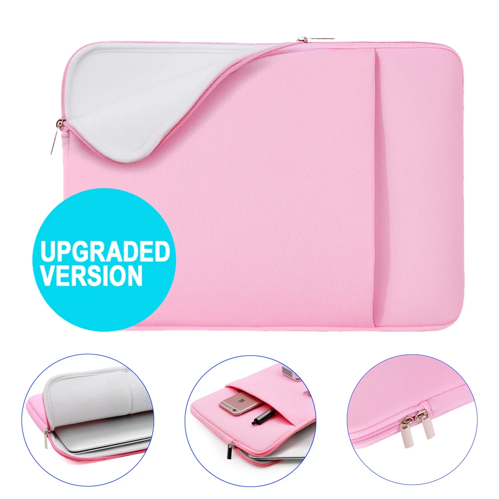 RainyearLaptop Sleeve Notebook Case Pocket Tablet PC сумка для ASUS HP Dell Acer Mackbook Air iPad 11 13 14 15 6 дюймов розовый