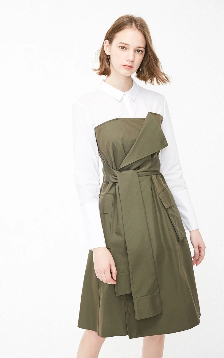 Vero Moda женское платье-трапеция из двух частей на шнуровке | 3191SZ505