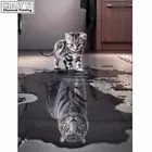 Алмазная вышивка с котом, полный набор, сделай сам, алмазная картина, вышивка крестиком, животные, мозаичная картина из стразов, украшение на стену