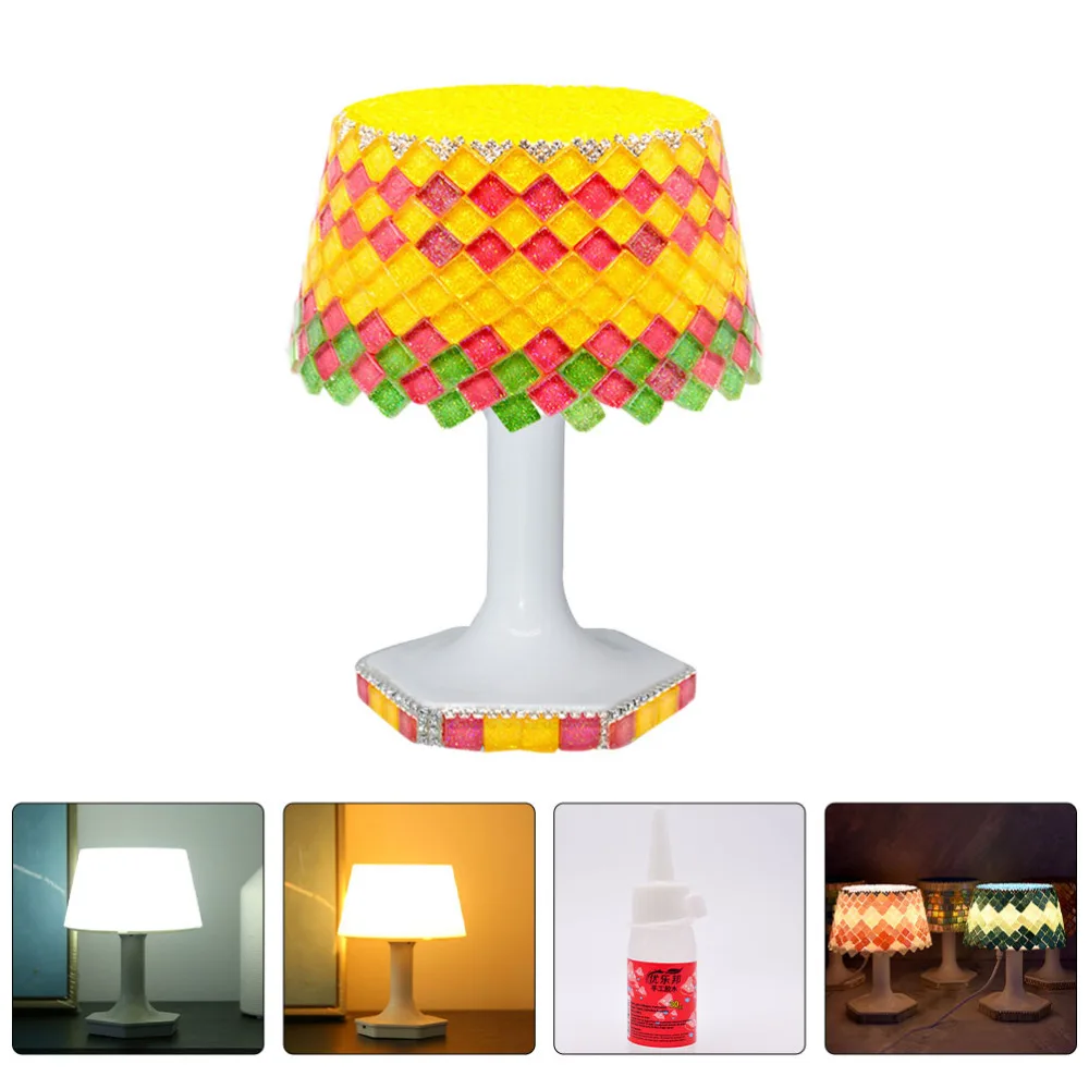 

1 Set Child DIY Desk Lamp Material Kit Mosaic Desk Lamp Accessories