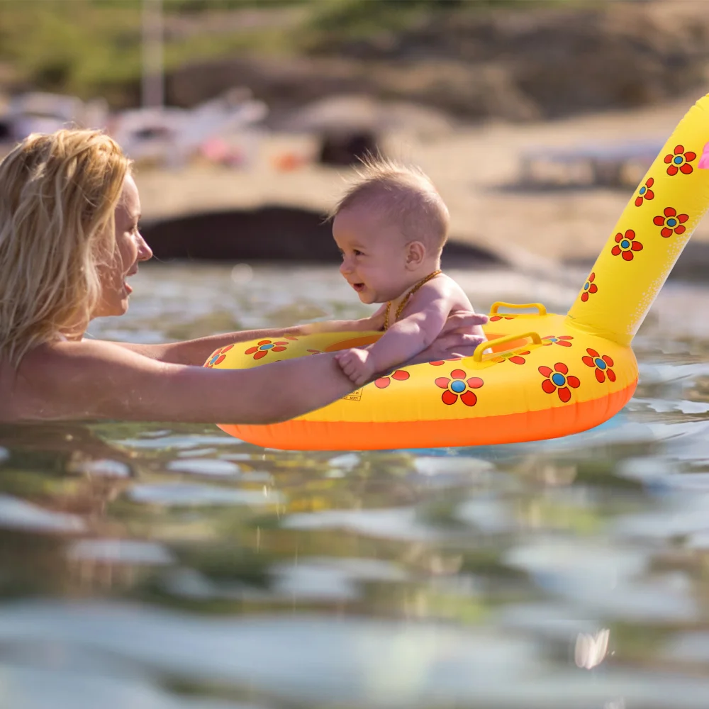 

2pcs Baby Swimming Ring Summer Float Seat Animal Design Baby Inflatable Pool Toy