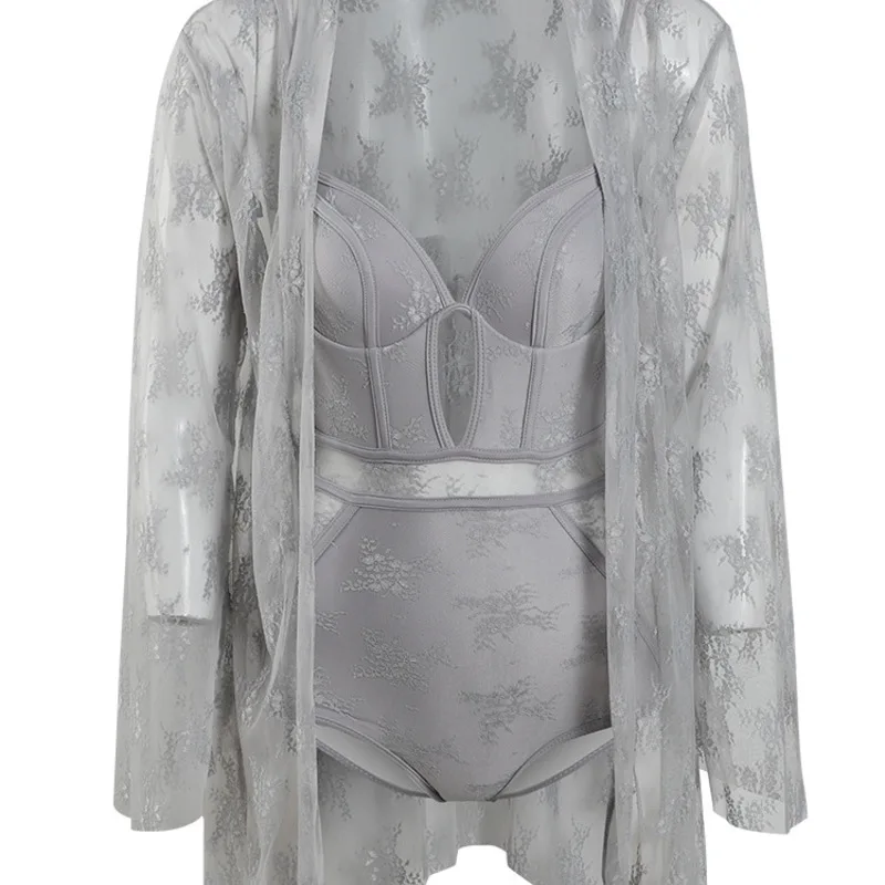 

Beach One Piece Dress Bikini Swimwear 2020 Swimsuit Suit Ins Sexy Suspender Lace Cover Up With Hollowed Out Solid Spandex Sierra