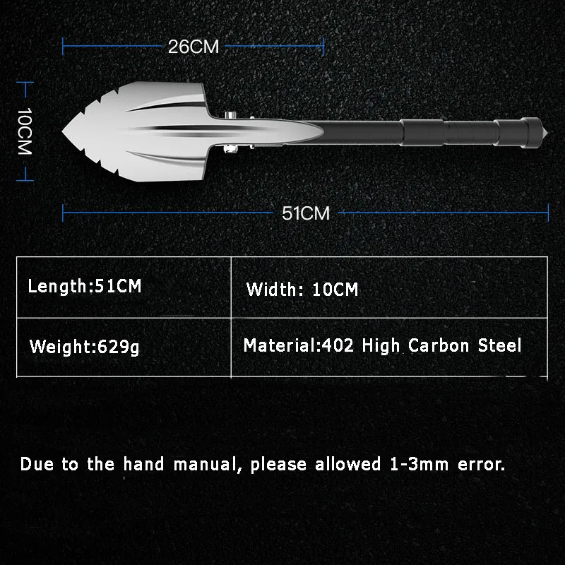 Профессиональная Военная Тактическая многофункциональная лопата для кемпинга