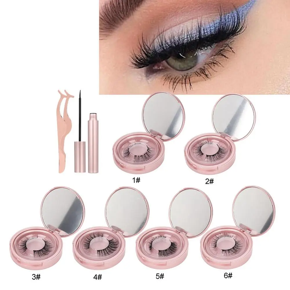 Магнитная жидкая подводка для глаз с круглой трубкой натуральные накладные