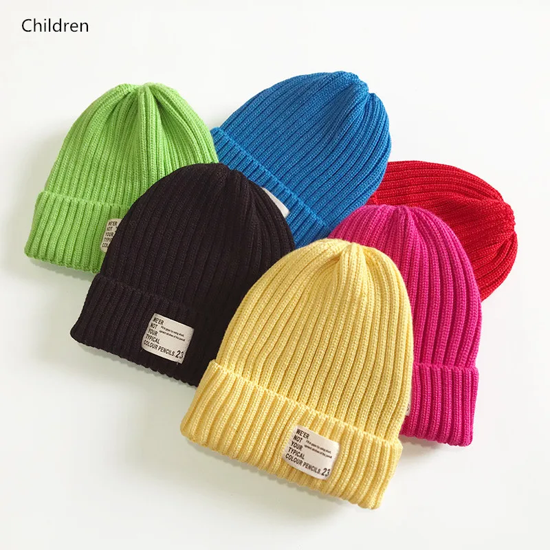 

Зимние теплые шапки для малышей, детские шапки-бини для девочек и мальчиков, шапки, модные шерстяные вязаные крючком шапка с аппликацией и б...