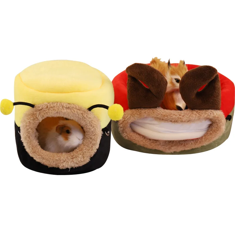 

Squirrel Hedgehog Cotton Nest Hamster Winter Warm House Bag Guinea Pig Chinchilla Sleeping Bed Foldable Rat Rabbit Parrot Cages