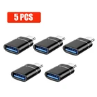 Переходник с Type C на USB с Micro USB на Type C с гнездовым разъемом для MacBook Air M1, зарядное устройство для телефона, конвертер OTG с Type-C