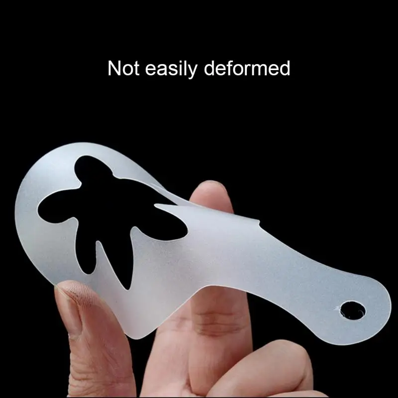 

16pcs/set Of Cute Pattern Spray Flower Mold Latte Coffee Cappuccino Mold Milk Design Coffee Spray Flower Model Pull Flower Mold