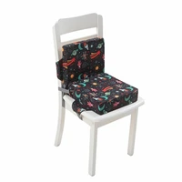 toddler booster seat for dining table chair portable booster seat cushion double straps travel dining seat pad for toddler kid