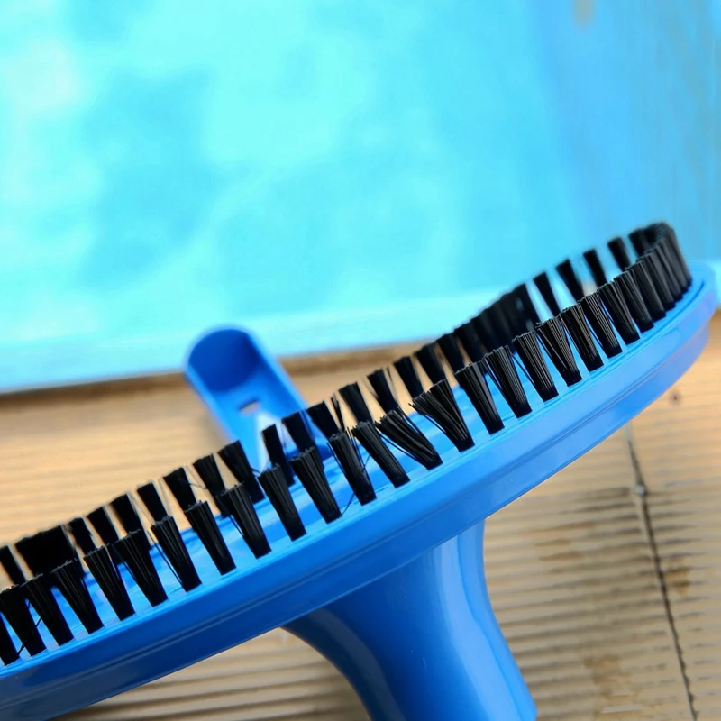 

2Pcs Swimming Pool Curved Cleaning Brushes Mop Suction Head Plastic Bristle Multipurpose Tools for Cleans Wall Pool