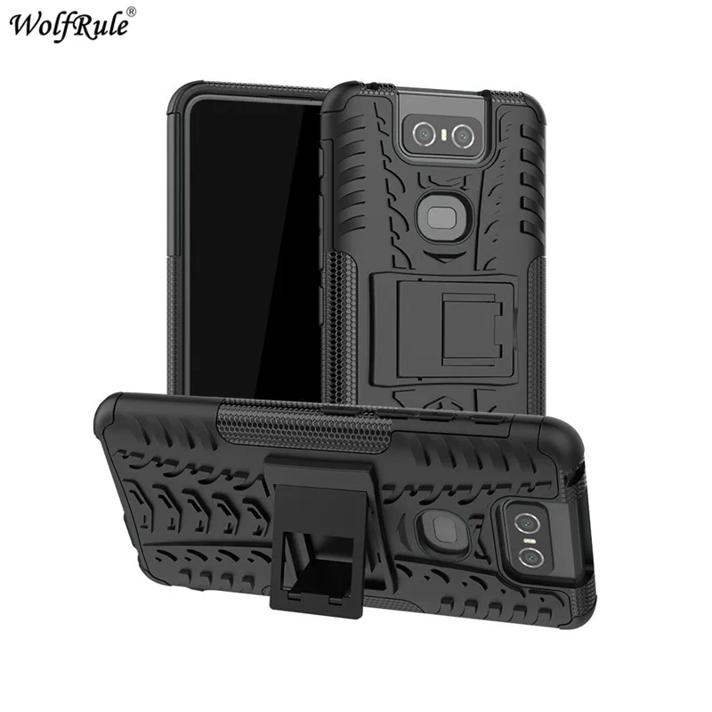 

For Cover Asus Zenfone 6 ZS630KL Case TPU & PC Holder Armor Bumper Phone Case For Asus Zenfone 6 ZS630KL 6Z 6 2019 Cover 6.4''